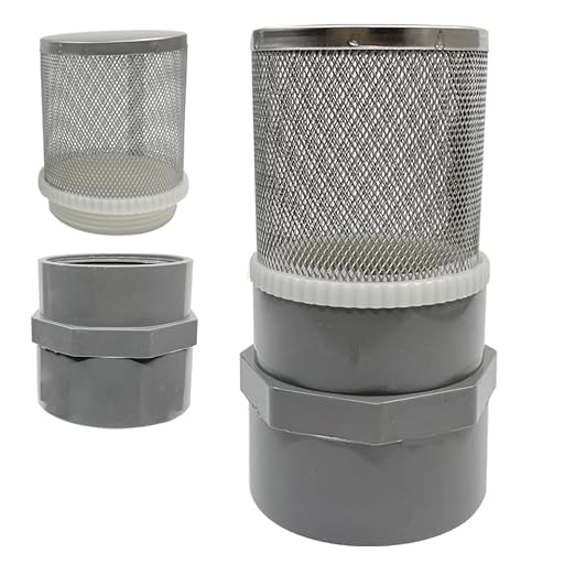 2" Stainless Steel Filter Cover Connected to 2 inch/DN50 Grey PVC Filter Water by AIMCOCO