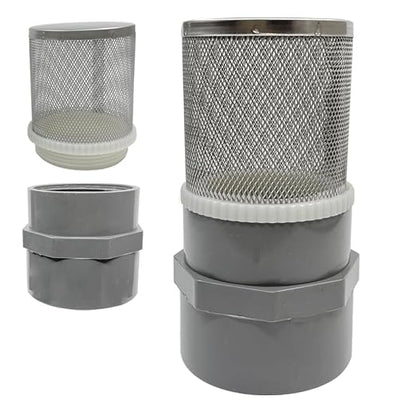 2" Stainless Steel Filter Cover Connected to 2 inch/DN50 Grey PVC Filter Water by AIMCOCO