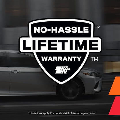 K&N High-Flow Original Lifetime Engine Air Filter: Increase Power & Accerlation - Image 9