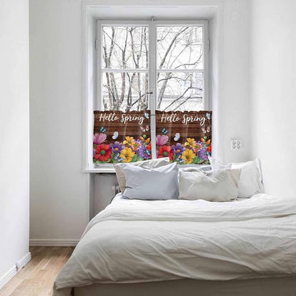 Spring Flowers Half Window Curtain 36 Inches Long, Watercolor Farmhouse - Image 5