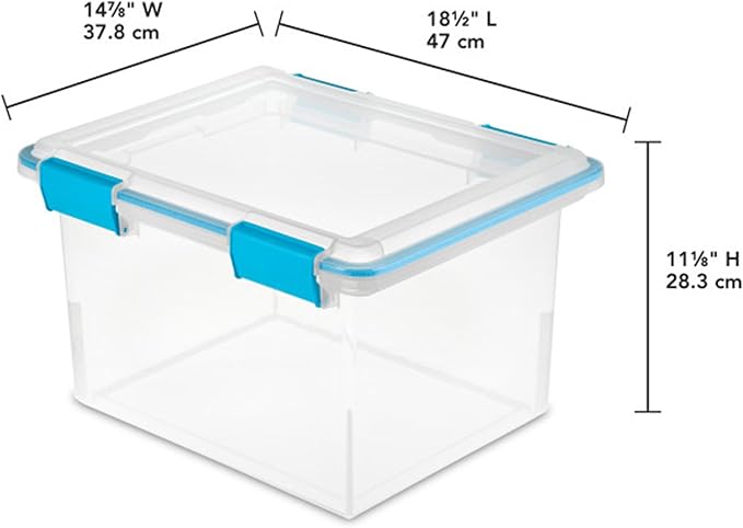 Sterilite 12-Pack Gasket Box, Weather-Resistant Storage Bins - Image 2
