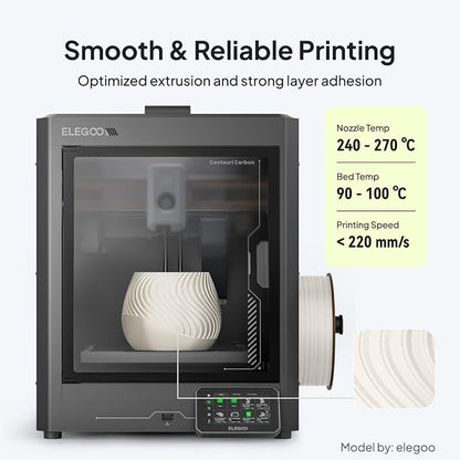 ELEGOO ASA Filament 1.75mm White 1KG, UV & Weather Resistant 3D Printer Filament - Image 5