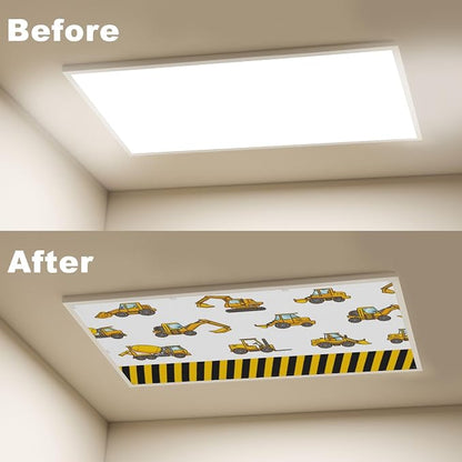 4 Pcs Fluorescent Light Covers for Ceiling Lights Construction Vehicle - Image 4