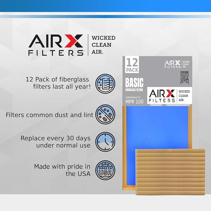20x20x1 Air Filter Comparable to MPR 100 Basic Economy Furnace Filters - Image 4