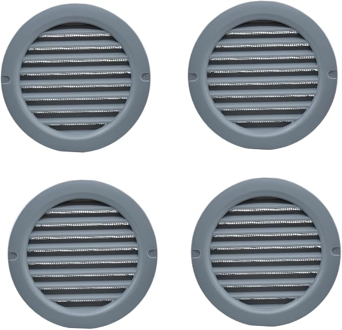 VENTS-US – 4" Round Vent Cover in Light Grey - Image 2