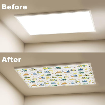 4 Pcs Fluorescent Light Covers for Ceiling Lights Construction Vehicles - Image 4