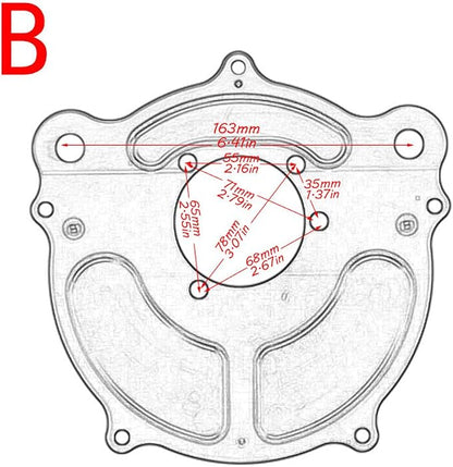 Harley Air Cleaner Turbine Intake Chrome Filter Kit Cnc Cut - Image 7