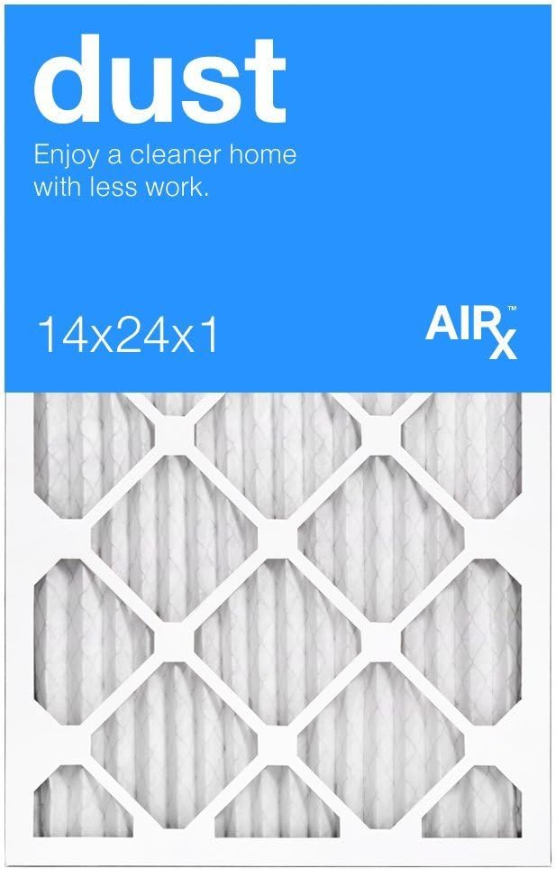 AIRx DUST 14x24x1 MERV 8 Pleated Air Filter 24x14x1 Air Filter by AIRXFILTERSWICKEDCLEANAIR