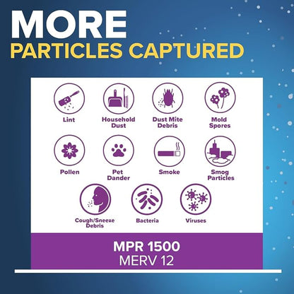 Filtrete 18x24x1 AC Furnace Air Filter, MERV 12, MPR 1500, CERTIFIED asthma & - Image 5