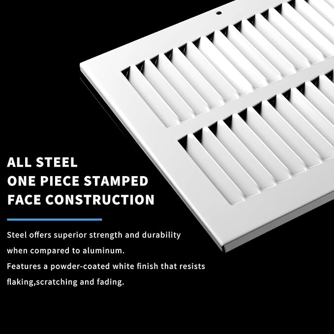 Return Air Grill 24x6, Air Return Vent Cover, Flat Vent Cover, Rejillas De Aire - Image 3