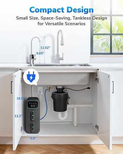 E8 800GPD Compact Reverse Osmosis System 800 GPD Fast Flow RO Water Filter - Image 8