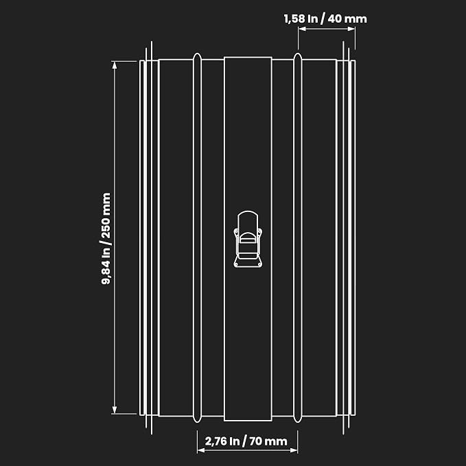 10" Inch Inline Round Duct Filter - Image 2