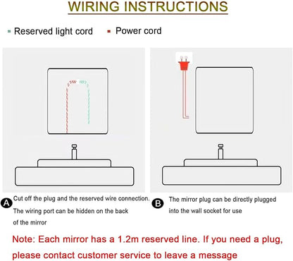 Bathroom Mirror with LED Lights，Bathroom Led Mirror ，Backlit Bathroom Mirror - Image 9
