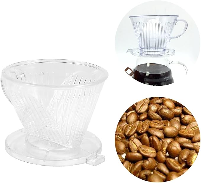 Transparent Cone Shaped Reusable Coffee Filter, Portable Drip Coffee Maker Cup - Image 5