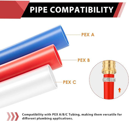 200 PCS EFIELD Pex Barb Crimp Brass Fittings 1/2 inch x 1/2 inch NPT Male - Image 3