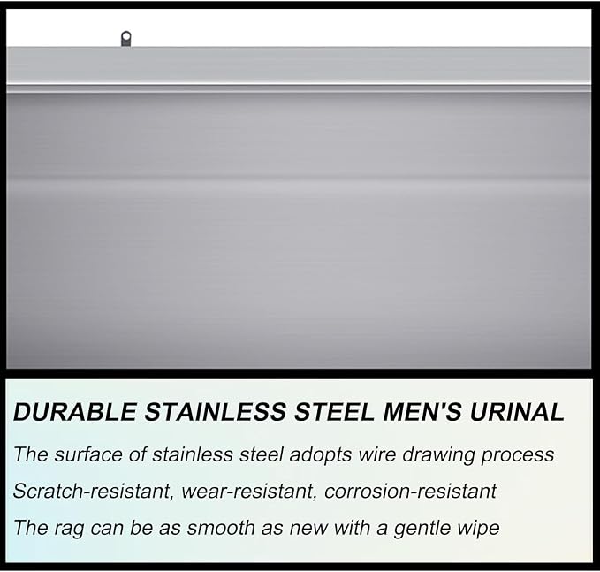 Wall-Mounted Stainless Steel Urinal Trough - Image 4
