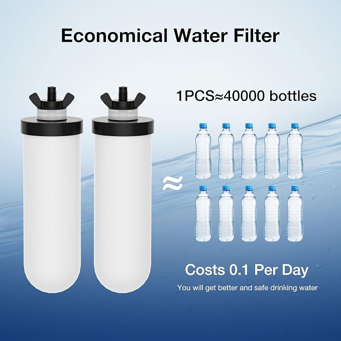 8.46-Inch 3-stage filtration Ceramic Purification Elements NSF/ANSI 42&372 - Image 7