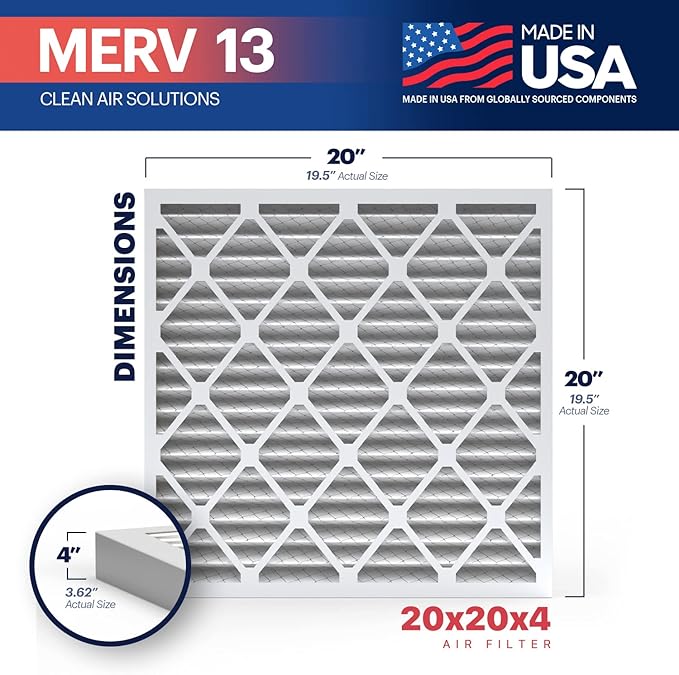 BNX TruFilter 20x20x4 MERV 13 Air Filter - Image 2