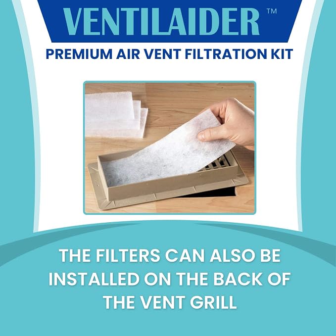 Complete Air Vent Register Filter Set Cut To Fit Any Size 16" x 60" & 50" - Image 2