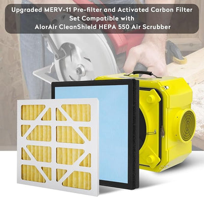 Upgraded 5 Pack MERV-11 Filter and 2 Pack HEPA& Activated Carbon Filter - Image 3