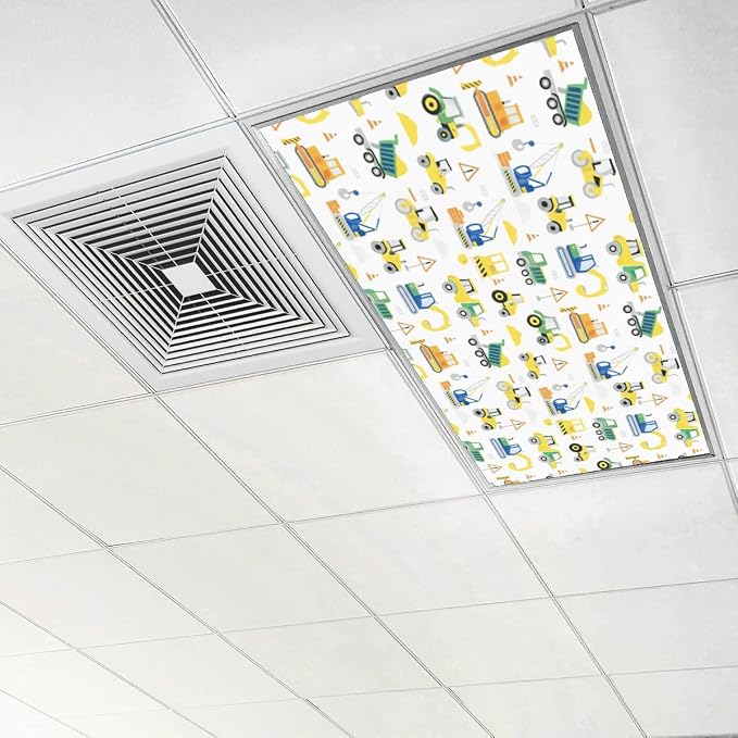 4 Pcs Fluorescent Light Covers for Ceiling Lights Construction Vehicles - Image 6