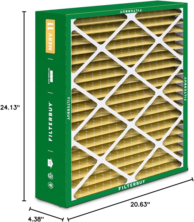 Filterbuy 21x24.5x5 Air Filter MERV 11 Superior Pet & Allergy Defense, - Image 10