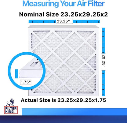 Filter King 23.25x29.25x2 Air Filter | 6-PACK | MERV 8 HVAC Pleated A/C Furnace - Image 2