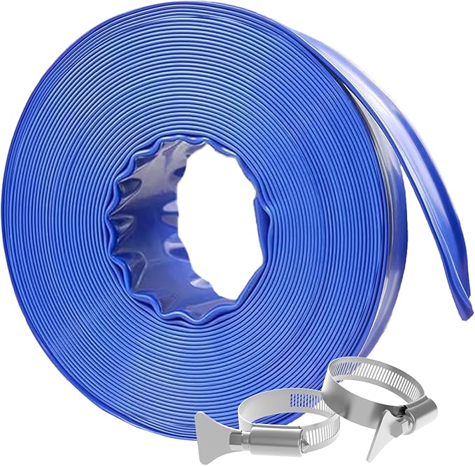 Poolvio Backwash Hose 1-1/2" x 50 ft, Leak-Free by POOLVIO