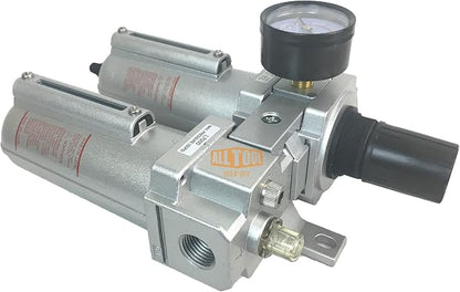 1/2" NPT HEAVY DUTY Compressed Air In Line Filter Regulator Lubricator Oiler - Image 4