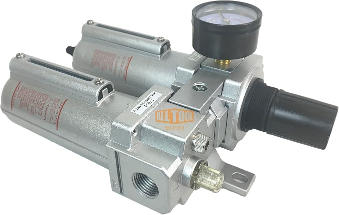 3/4" NPT HEAVY DUTY Compressed Air In Line Filter Regulator Lubricator Oiler - Image 4