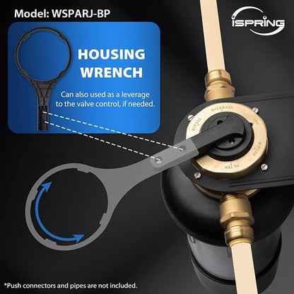 iSpring WSP50ARJ-BP Whole House Prefilter, Spin-Down Sediment Water Filter - Image 5