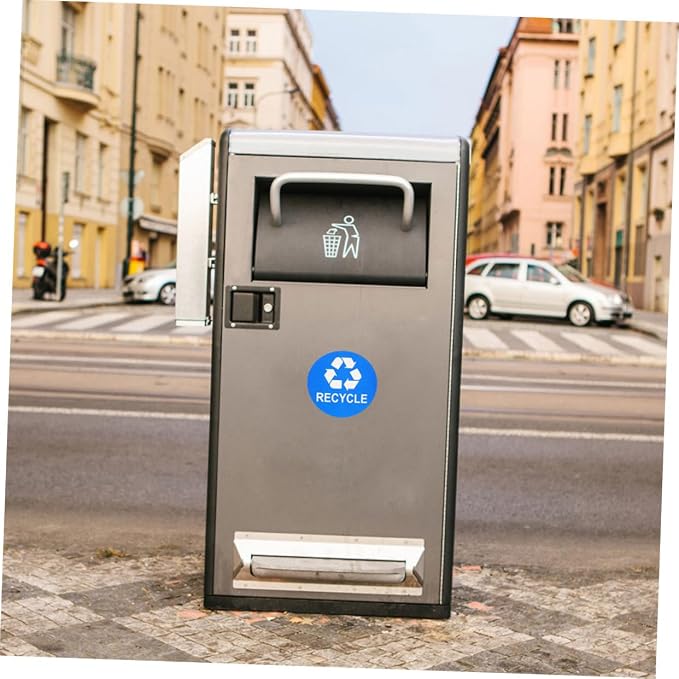 Tofficu 8pcs Hanging Trash Can Stickers Garbage Recycling Decals Material - Image 3