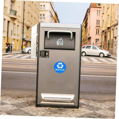 TEHAUX 8pcs Garbage Bin Sticker Waste Sorting Recycling Labels PVC Trash Can - Image 8