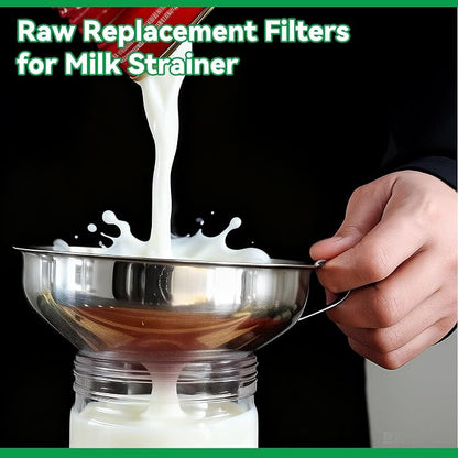 400 Pack Milk Filter Discs Quick Flow Non-gauze Small 4-9/16" Od Replacement - Image 5