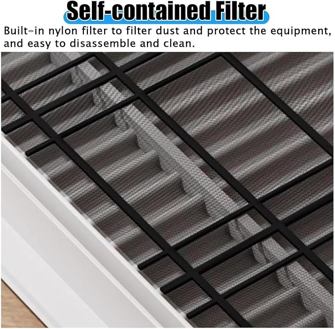 Drywall Access Panel with Filter, Aluminum Air Vent Cover, Removable Shutter - Image 4
