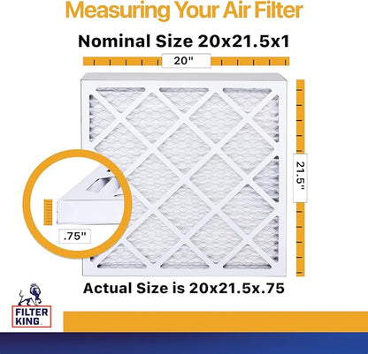 Filter King 20x21.5x1 Air Filter | 12-PACK | MERV 13 HVAC Pleated A/C Furnace - Image 2