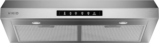 30 Inch Under Cabinet Range Hood, 900CFM Fast Venting Ducted, Kitchen Hood by VIKIOHOME