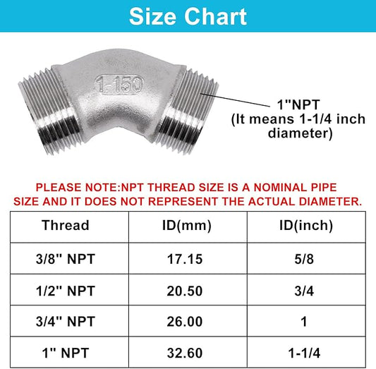 45 Degree Elbow 1PCS, Connector Coupler Apply to Outdoor/Garden/Industrial - Image 2