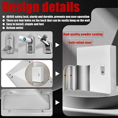 Electrical Box 16 x 12 x 6 Inch Indoor Outdoor Electrical Enclosure Box Steel - Image 5