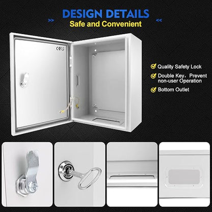 Outdoor Electrical Junction Box, Wall Mounted IP66 Waterproof & Dustproof - Image 5