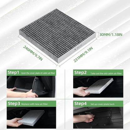 CF11809 Cabin Air Filter With Activated Carbon Compatible with Silverado - Image 7