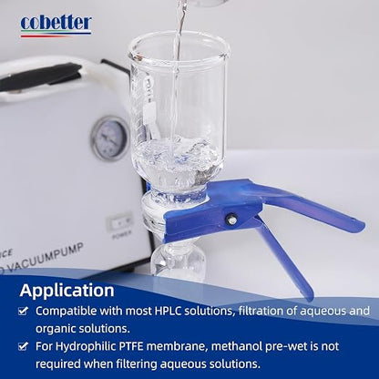 100 Pieces/Pack PTFE Disc Membrane Filters Hydrophilic 47mm Diameter 0.45µm - Image 4