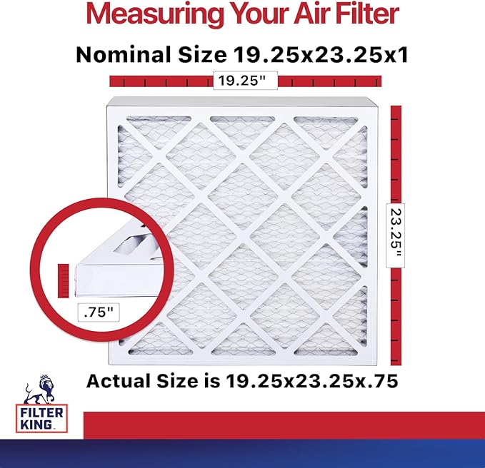 Filter King 19.25x23.25x1 Air Filter | 12-PACK | MERV 11 HVAC Pleated A/C - Image 2