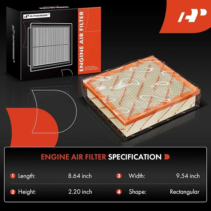 A-Premium Engine Air Filter Compatible - Image 3