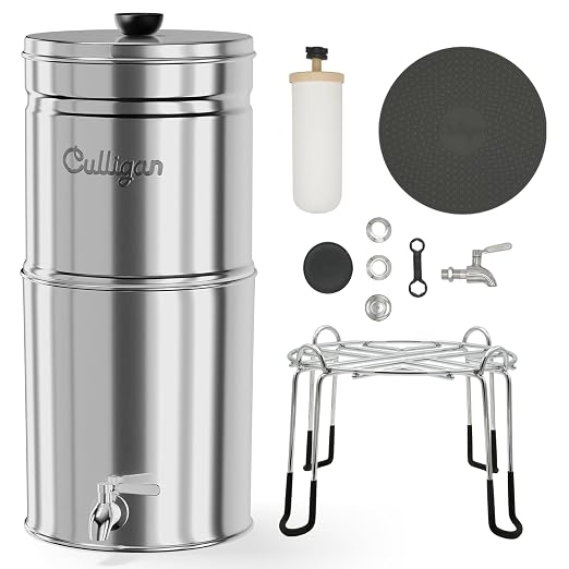Culligan MaxClear 3 Gallon Gravity Water Filter System, Polished - Image 6