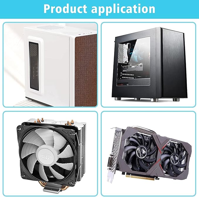 280x140mm PC Case Dust Mesh Filter, Magnetic Frame Computer Fan Dust Mesh PC - Image 7