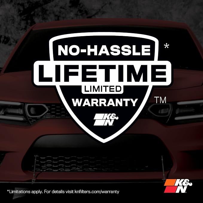 K&N High-Flow Original Lifetime Engine Air Filter: Increase Power & Acceleration - Image 8