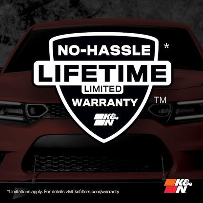 K&N High-Flow Original Lifetime Engine Air Filter: Increase Power & Acceleration - Image 8