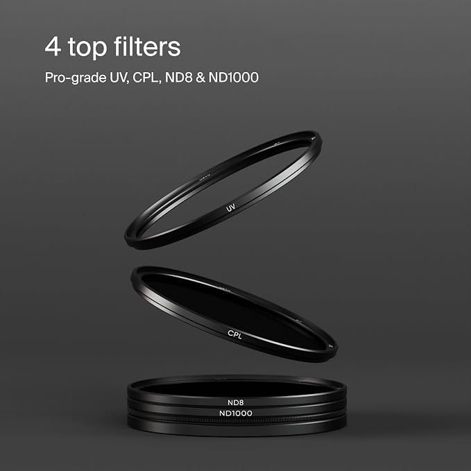 Urth 43mm Magnetic UV, Circular Polarizing, ND1000 Lens Filter Kit - Image 2