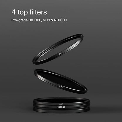 Urth 43mm Magnetic UV, Circular Polarizing, ND1000 Lens Filter Kit - Image 2